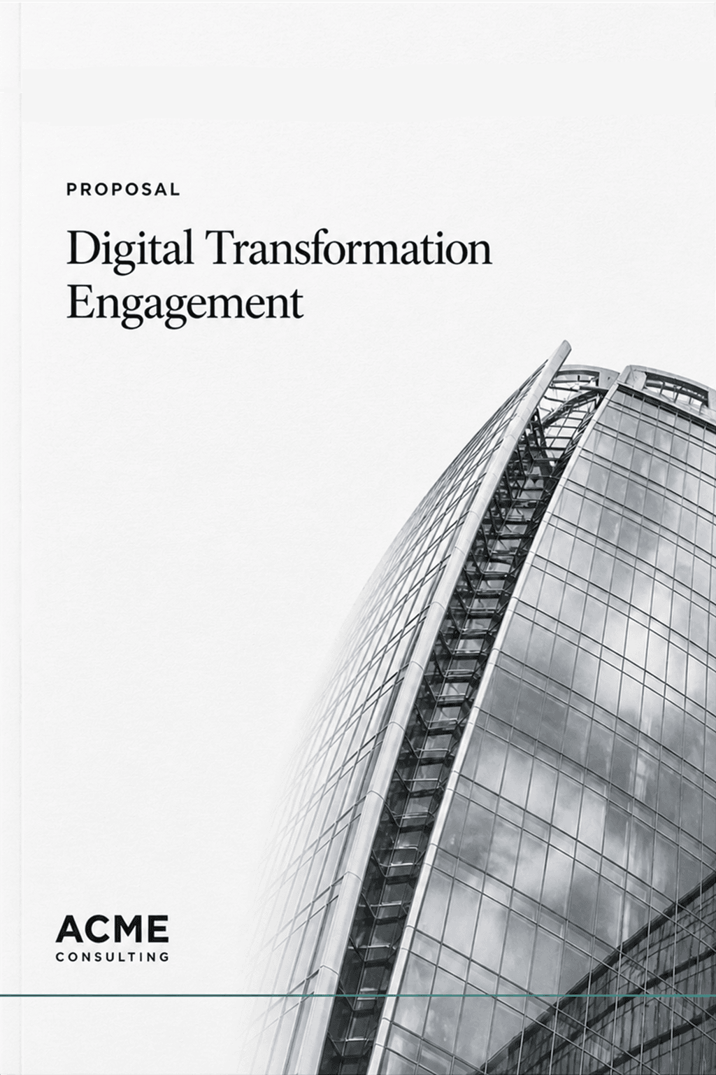 English proposal cover